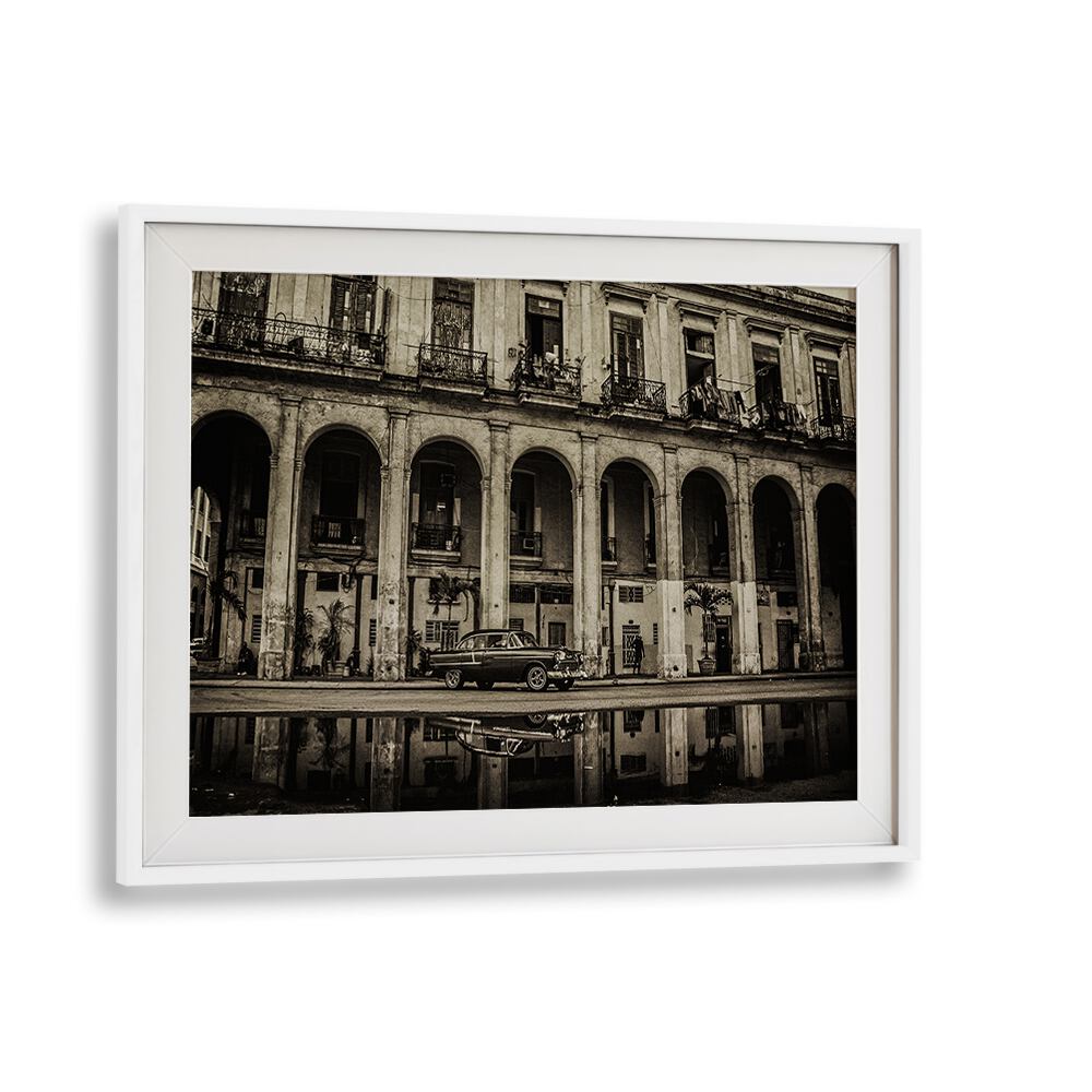 HABANA STREET VIII, PHOTOGRAPHY PRINTS showcase Havana's vibrant urban life with captivating street scenes and reflections.