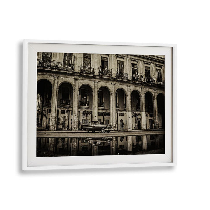 HABANA STREET VIII, PHOTOGRAPHY PRINTS showcase Havana's vibrant urban life with captivating street scenes and reflections.