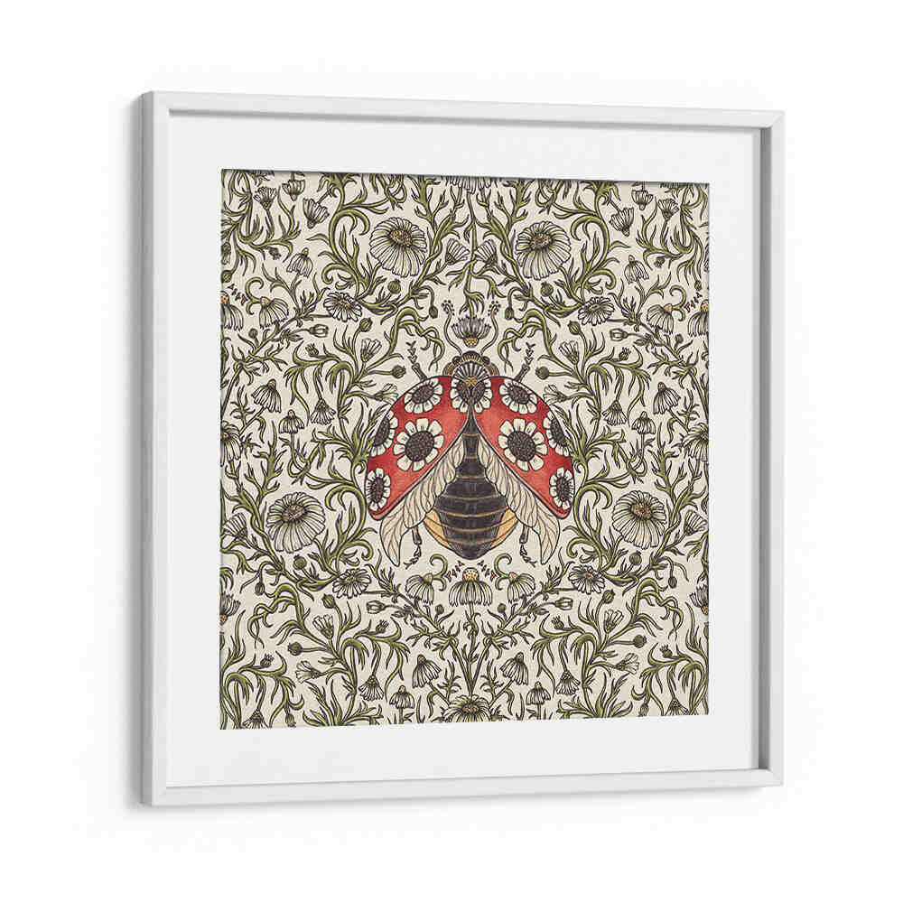 LADYBUG AND DAISY , PATTERN ART PRINTS