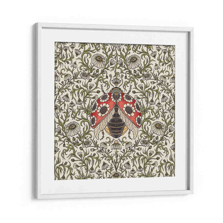 LADYBUG AND DAISY , PATTERN ART PRINTS