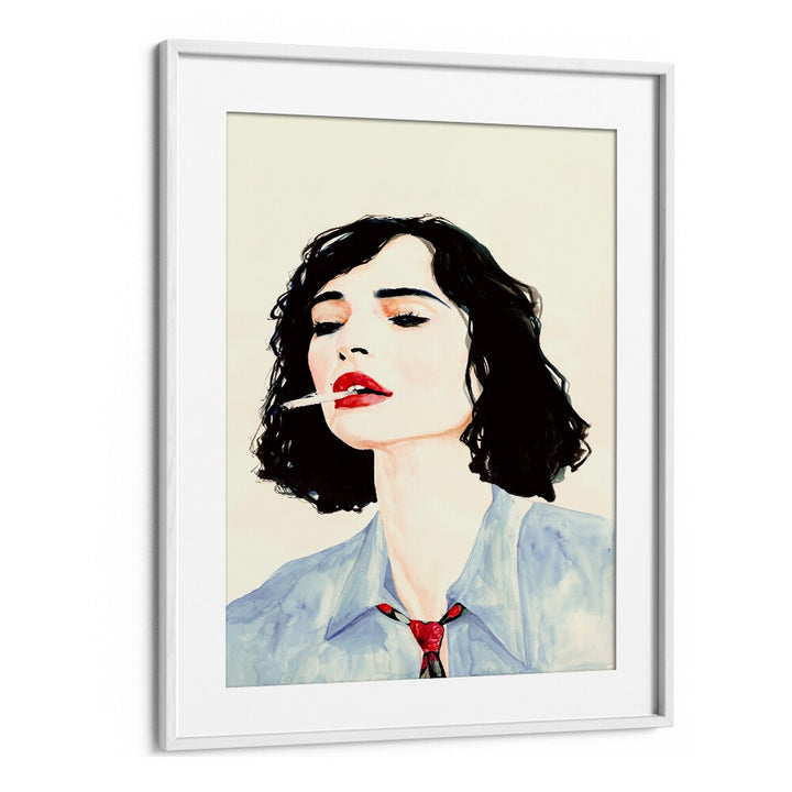 Elegant woman exuding confidence, showcased in LE RÊVE FRANÇAIS, FASHION POSTERS, capturing French chic style.