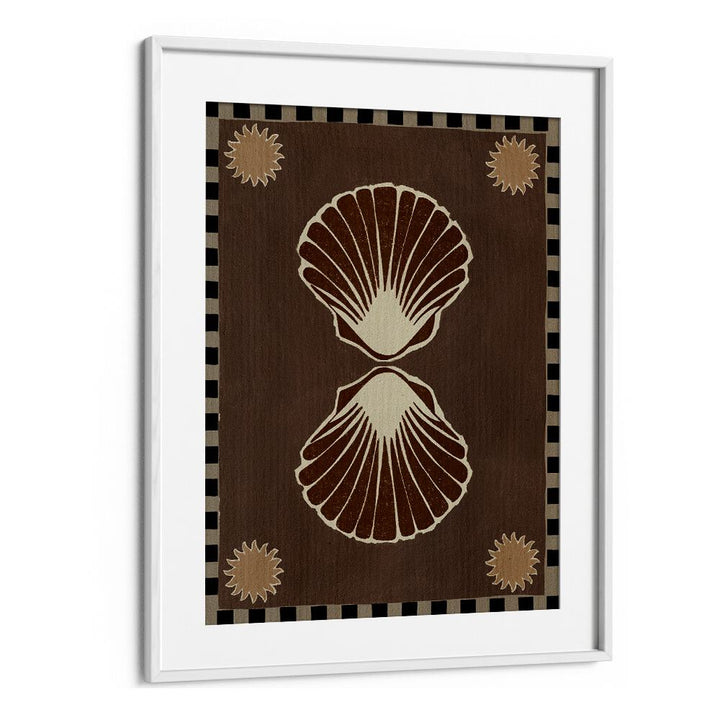 Elegant LUSH DUO I, BEACH PAINTINGS featuring seashells, perfect for coastal-themed decor from White Mount.