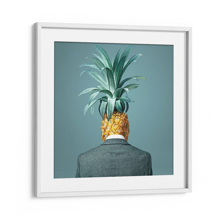 MAN WITH PINEAPPLE HEAD