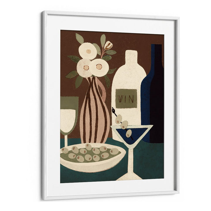 MARTINI WINE AND OLIVES