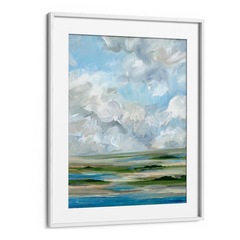 Serene view of the MID DAY MARSH, LANDSCAPE PAINTINGS, perfect for transforming your living space into an oasis.