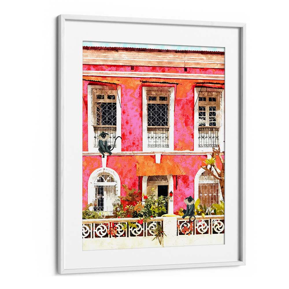 MONKEYS ON PINK HOUSE