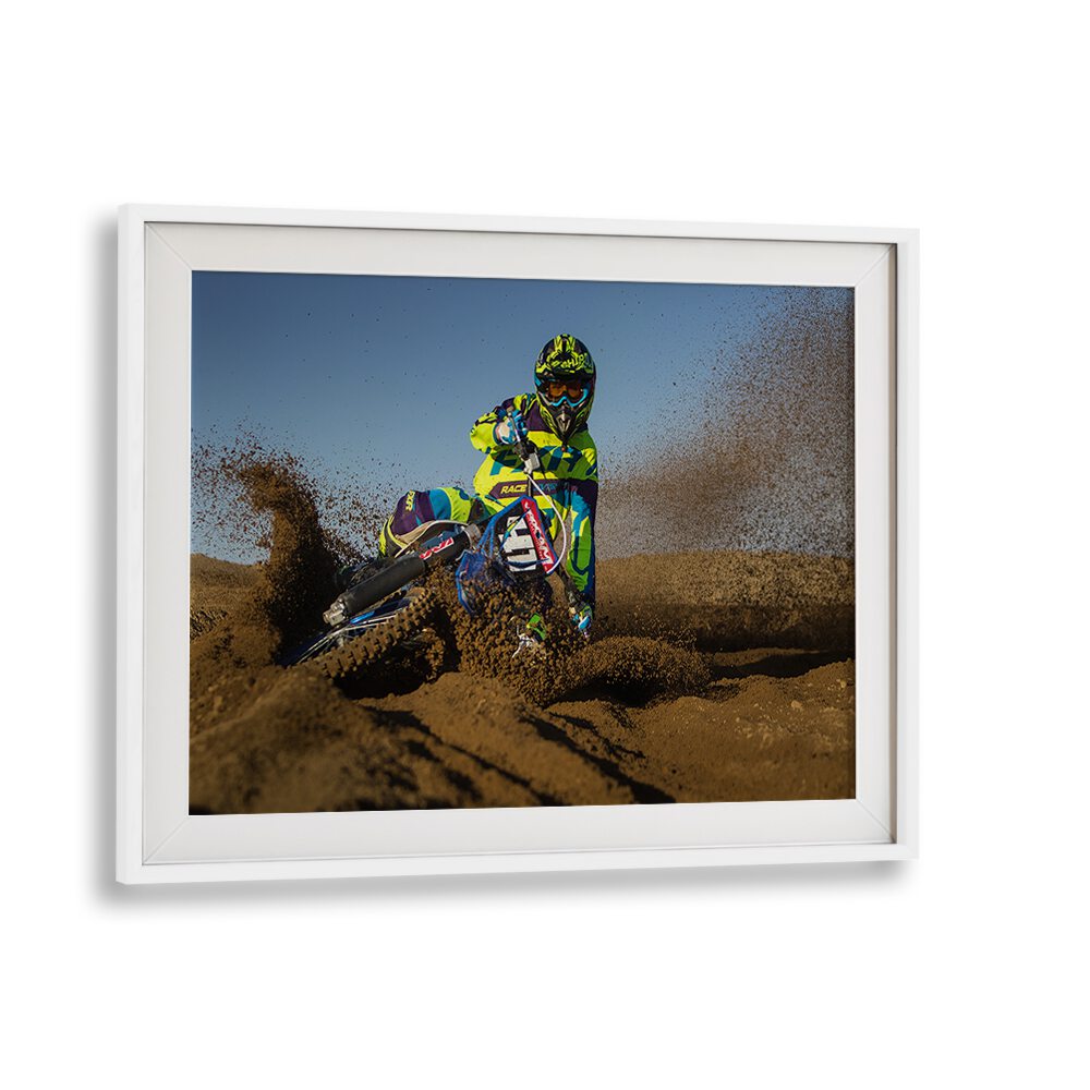 Dynamic MOTOCROSS RIDER MXGP captured in action, perfect for fans seeking stunning photography prints.