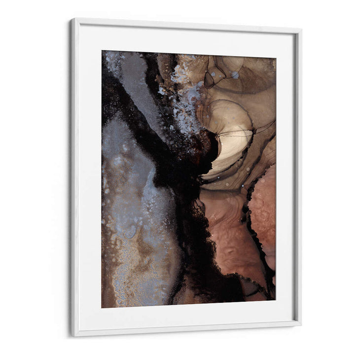 ORGANIC SHAPES WITH EARTHY TONES , ABSTRACT PAINTINGS