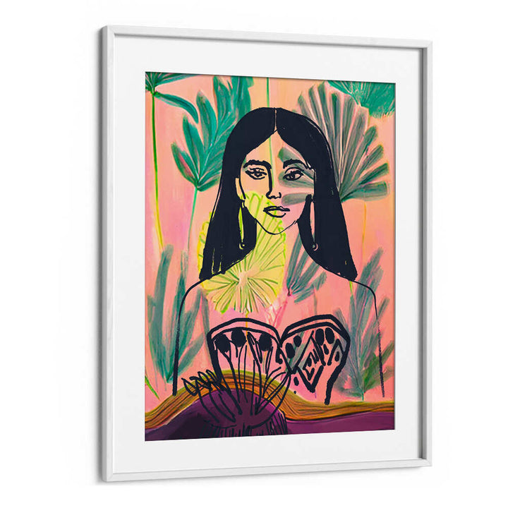 PALM GARDEN GODDESS , PORTRAITS & FIGURATIVE ILLUSTRATIONS