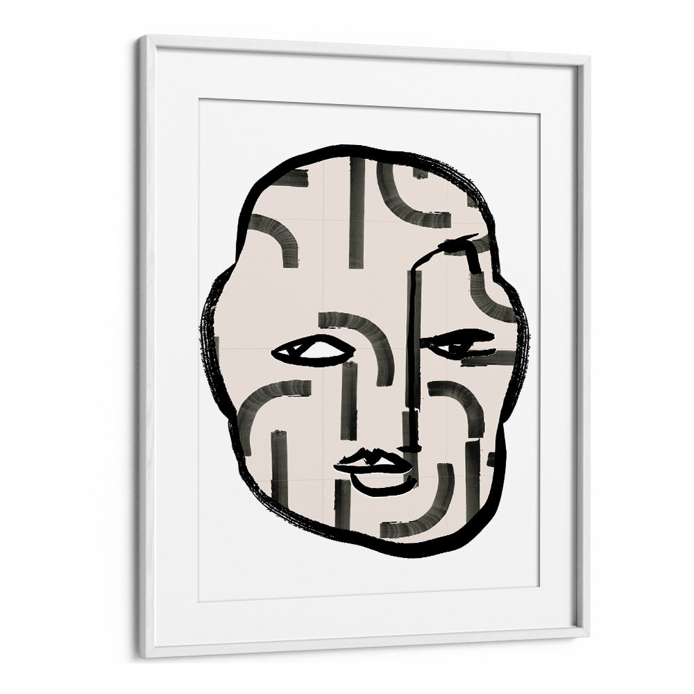 Unique abstract design featuring the PATTERN HEAD II, PORTRAITS, ideal for enhancing creative projects.