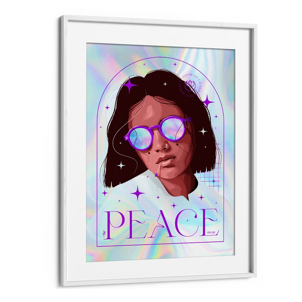 PEACEFUL PURPLE PORTRAIT