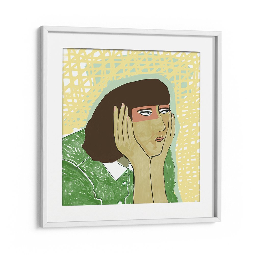 PENSIVE WOMAN PORTRAIT