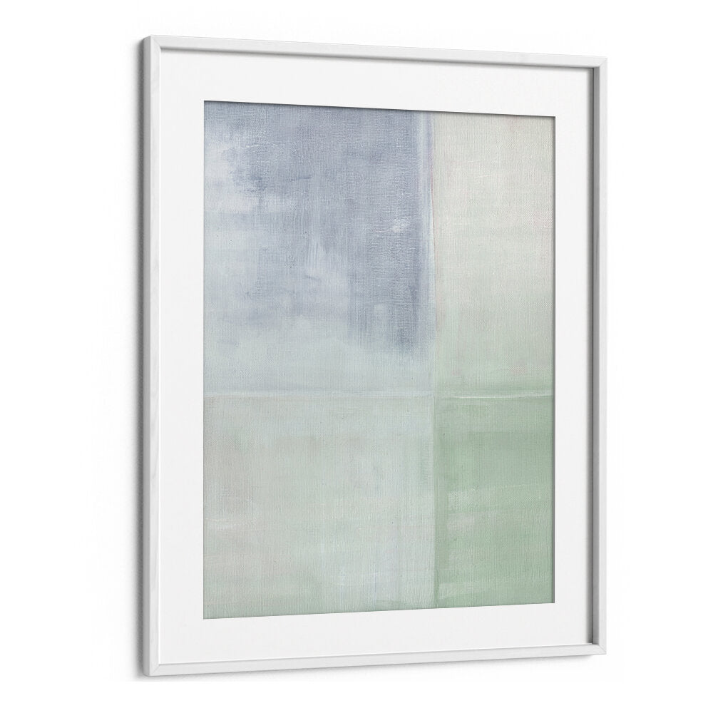 PASTEL PAINTED WALL GREY GREEN , ABSTRACT PAINTINGS