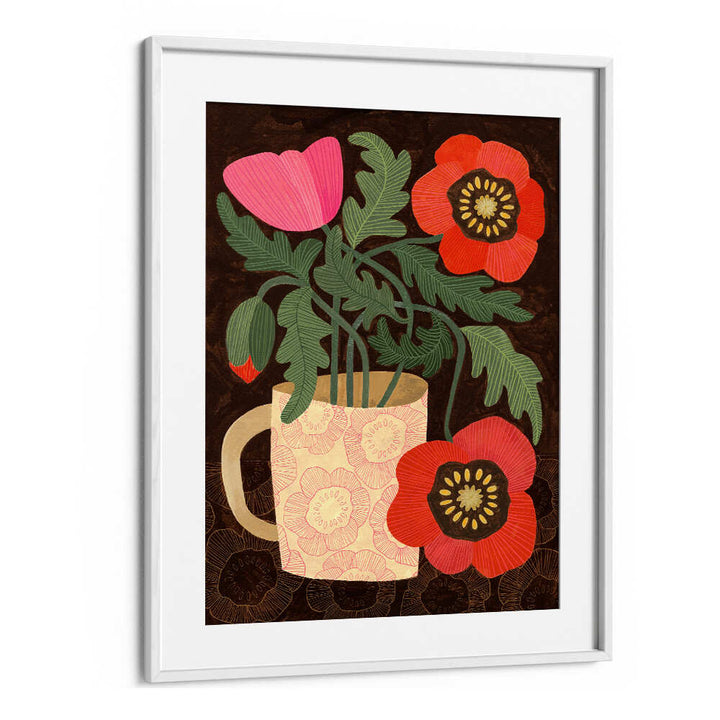 RED POPPIES IN A MUG