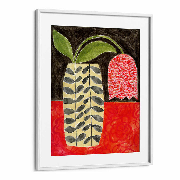 RED TULIP IN A MODERN VASE