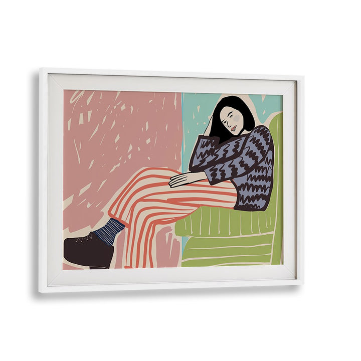 RELAXED WOMAN SITTING