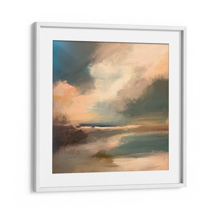 Transform your space with SERENE SEASCAPE DYNAMIC SKY, vibrant abstract landscape paintings for tranquility.