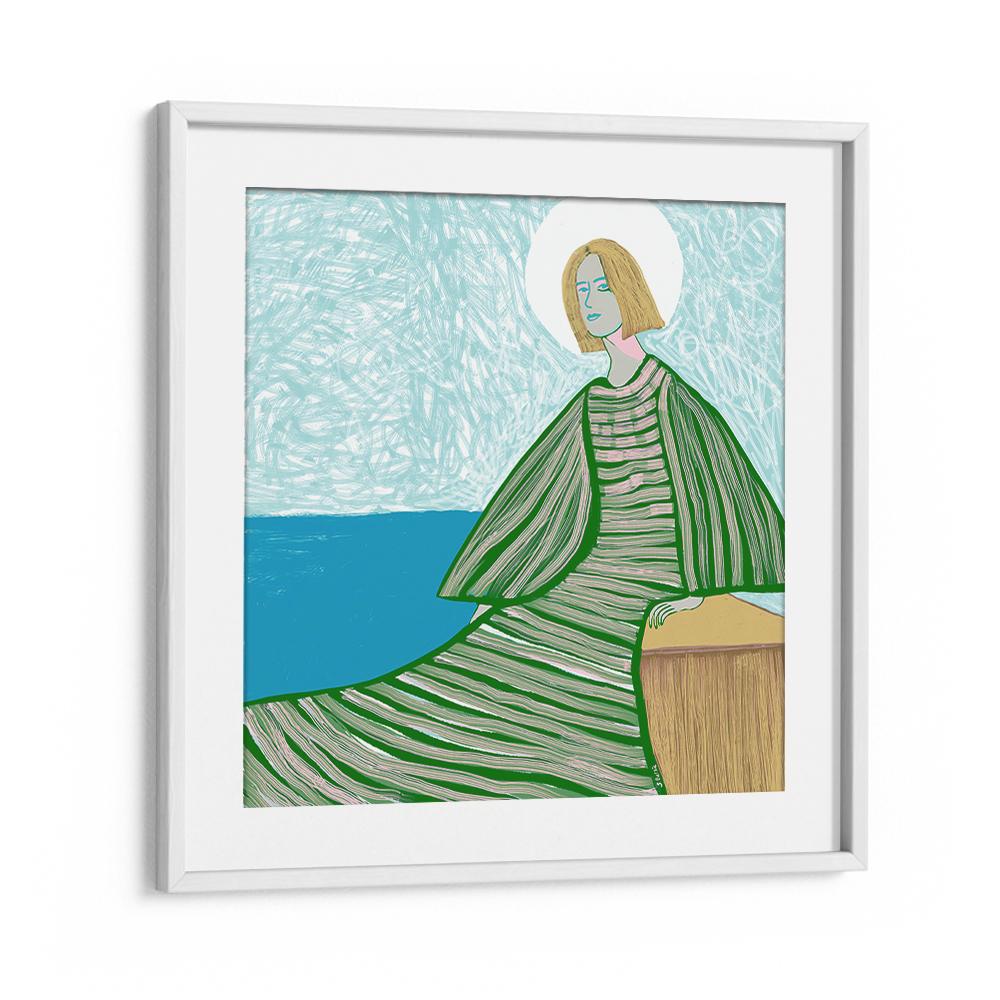 SERENE WOMAN BY WATER