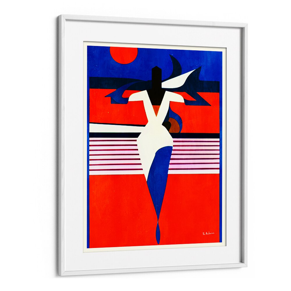 Vibrant artwork from LA FEMME FATALE, PORTRAITS captures the allure of the feminine form in striking colors.