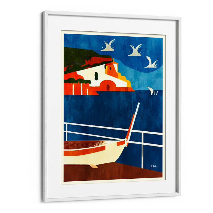 Vibrant LA CORSE, BEACH PAINTINGS capture Corsica's stunning coastline, adding charm to any space. Perfect for coastal decor.