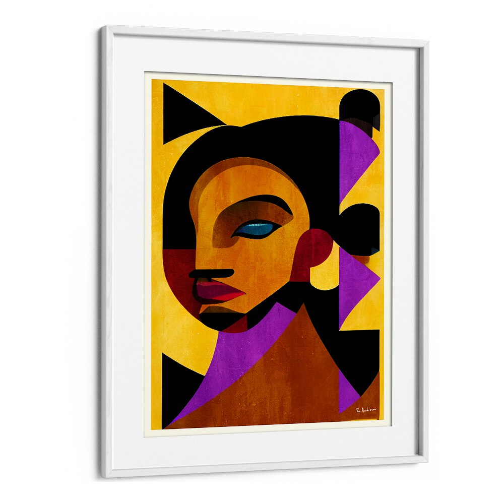 Stylish abstract portrait showcasing elegance, featured in THE GIRL FROM IPANEMA, PORTRAITS collection.