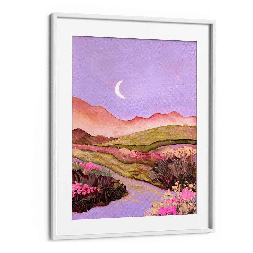 Transform your space with LILAC SKY, LANDSCAPE PAINTINGS featuring serene landscapes and calming lilac hues.