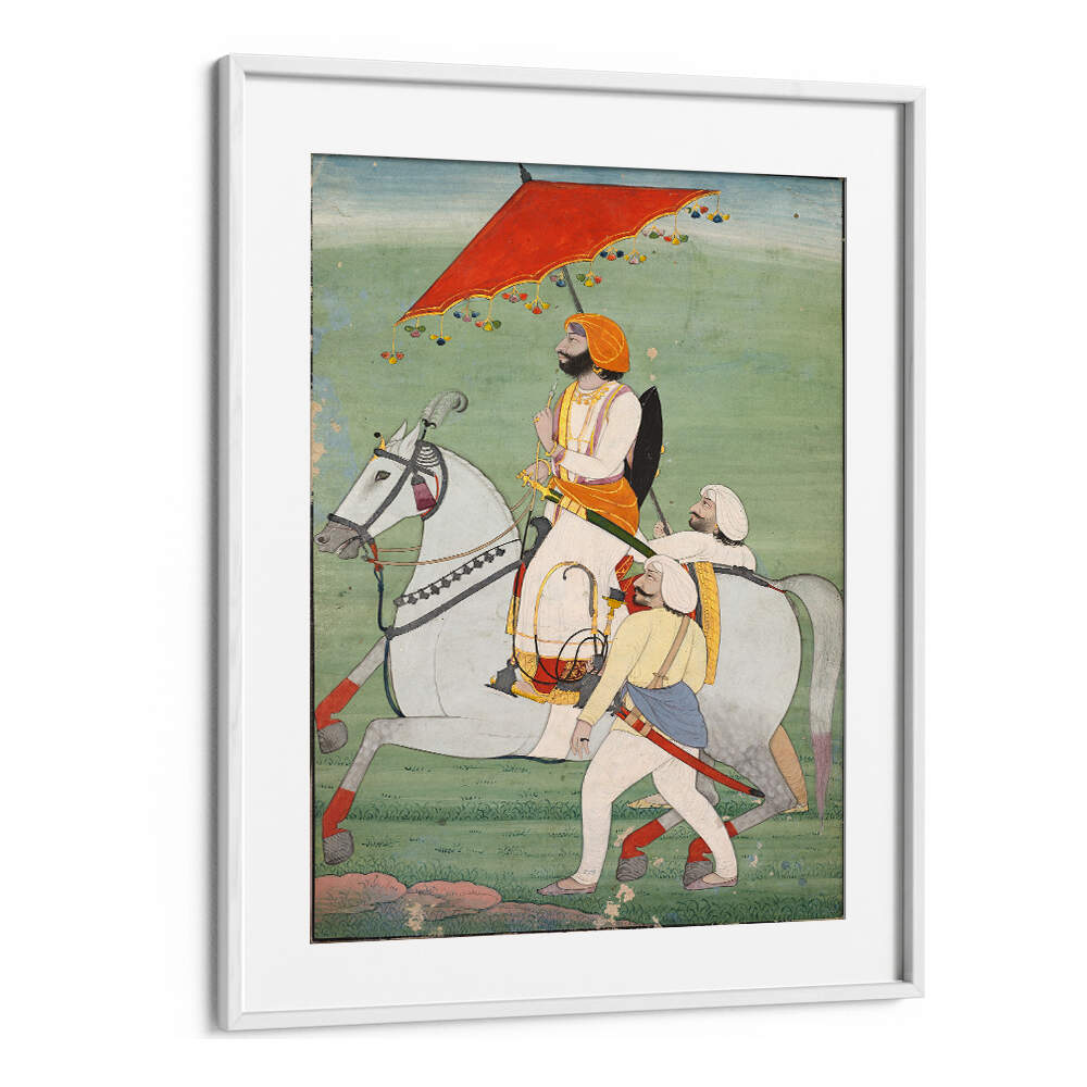 ROYAL PROCESSION UNDER THE CANOPY , INDIAN ART PAINTINGS