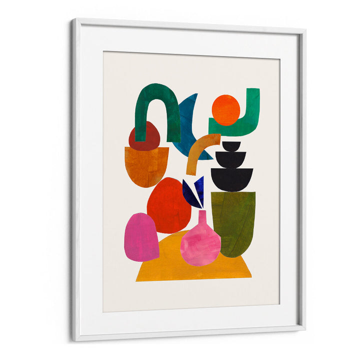 HAPPILY STACKED , GEOMETRIC ART PRINTS