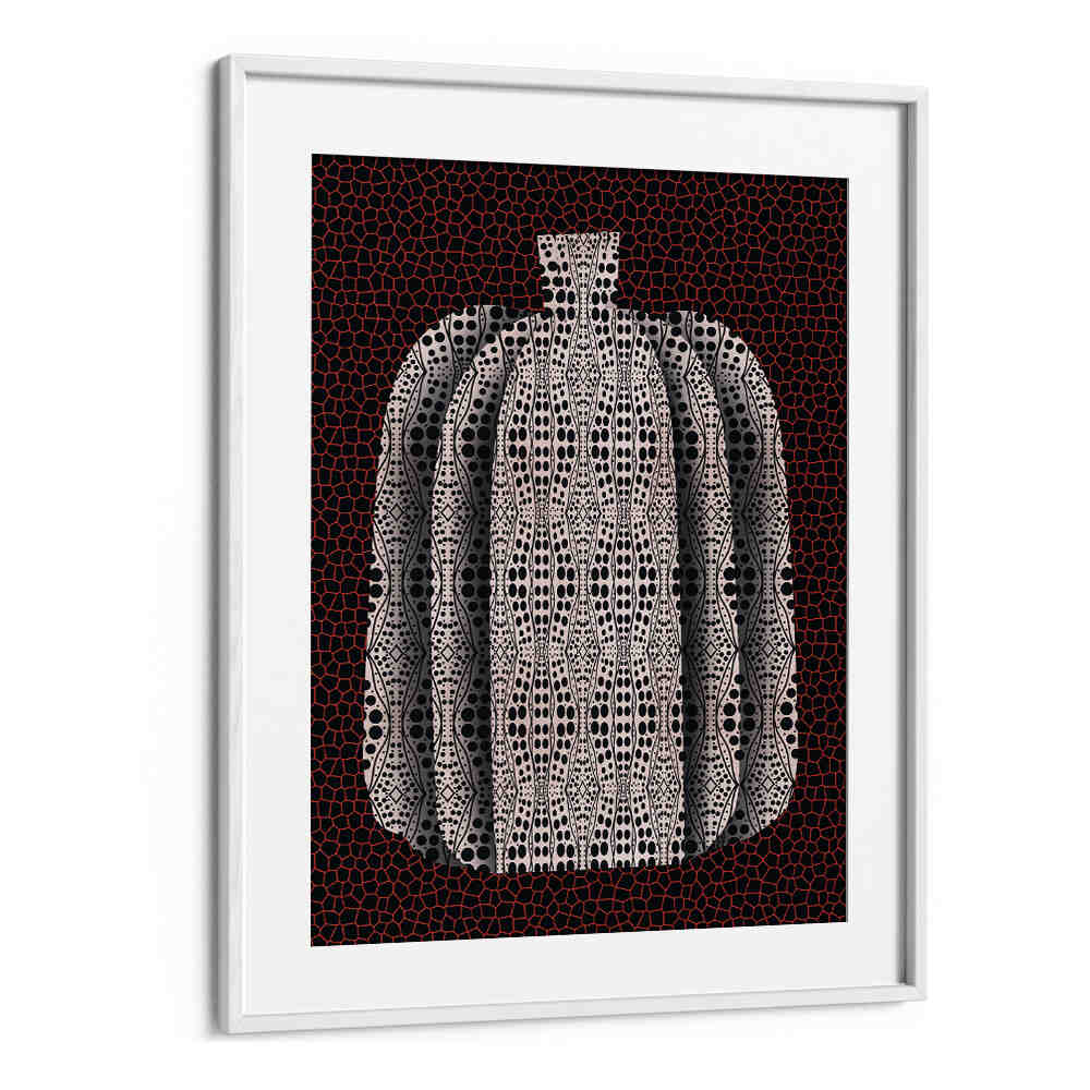 POLKA DOT PUMPKIN , FLORAL FLOWER PAINTINGS