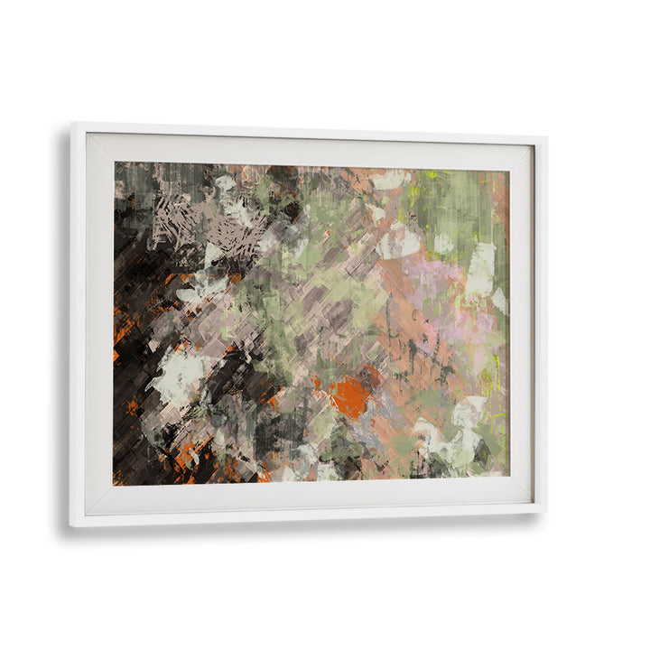 Abstract painting "SHIPS THAT PASS IN THE NIGHT" features earthy tones, adding elegance to any space. Perfect for decor.