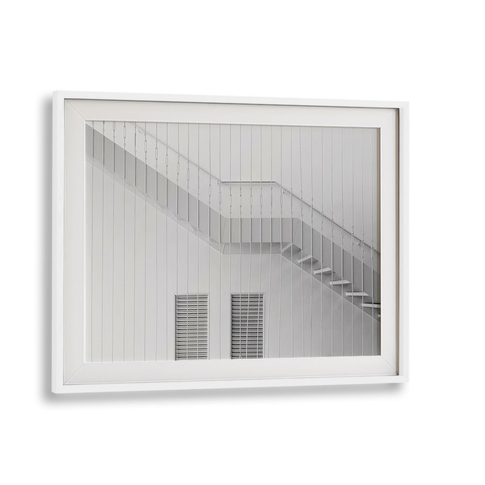 Elevate your decor with STAIRS I, PHOTOGRAPHY PRINTS, showcasing sleek lines and urban essence in fine art.