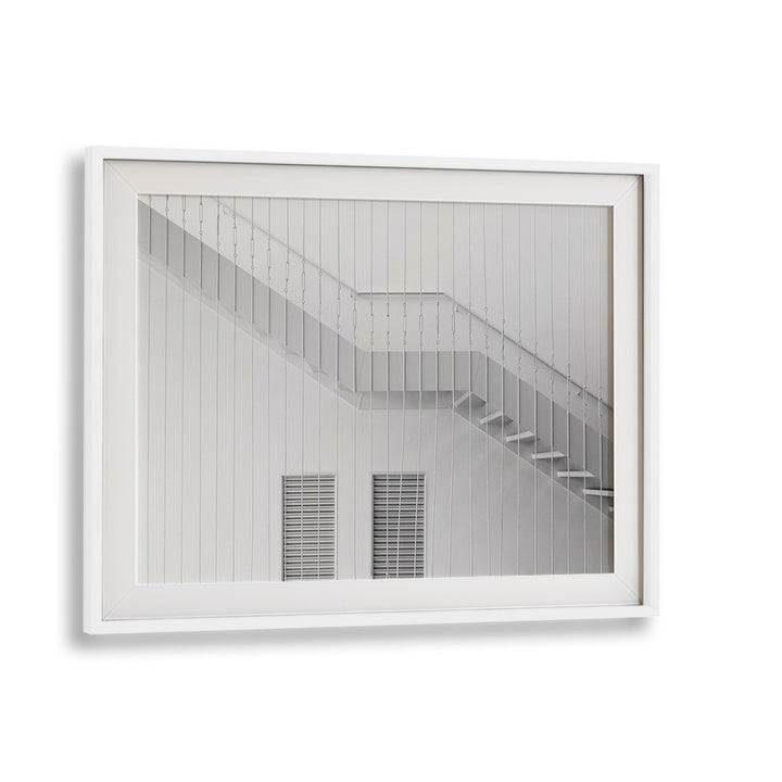 Elevate your decor with STAIRS I, PHOTOGRAPHY PRINTS, showcasing sleek lines and urban essence in fine art.