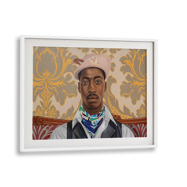 Portrait showcasing resilience, featured in STILL I RISE, AFRICAN ART PAINTINGS by talented African artists.