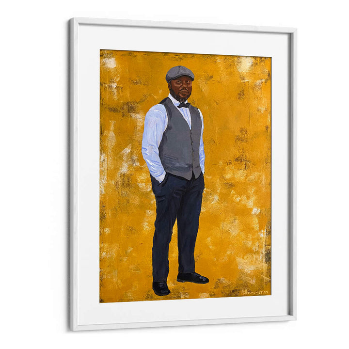 STYLISH MAN IN A CLASSIC OUTFIT , PORTRAITS & FIGURATIVE ILLUSTRATIONS