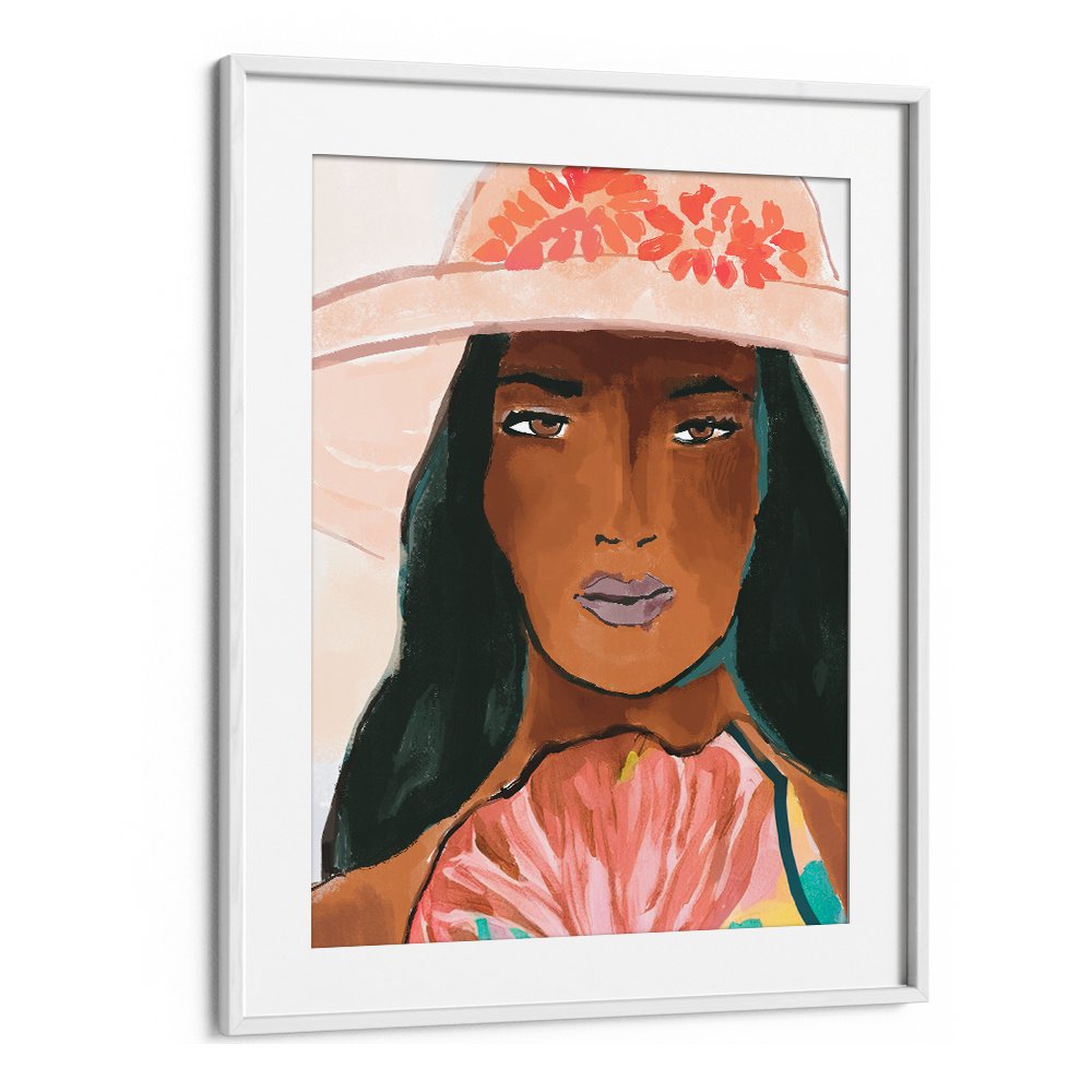 STYLISH WOMAN FLORAL HAT