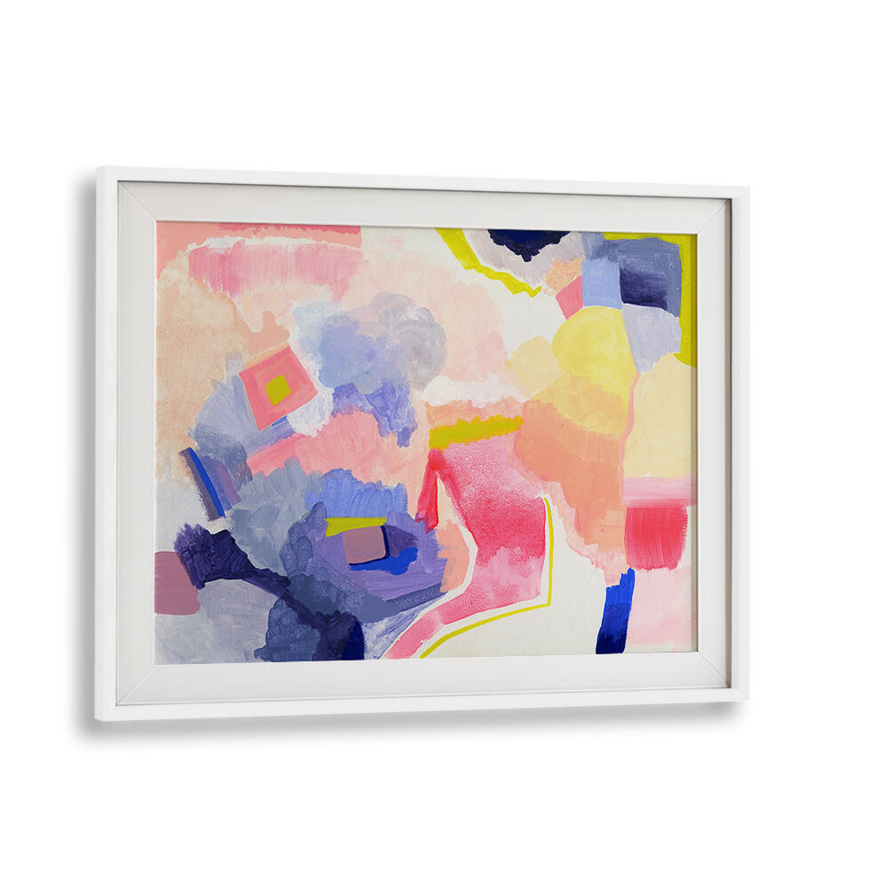 Vibrant SUMMER HAZE, ABSTRACT PAINTINGS bringing summer's essence to life with vivid colors and brush strokes.