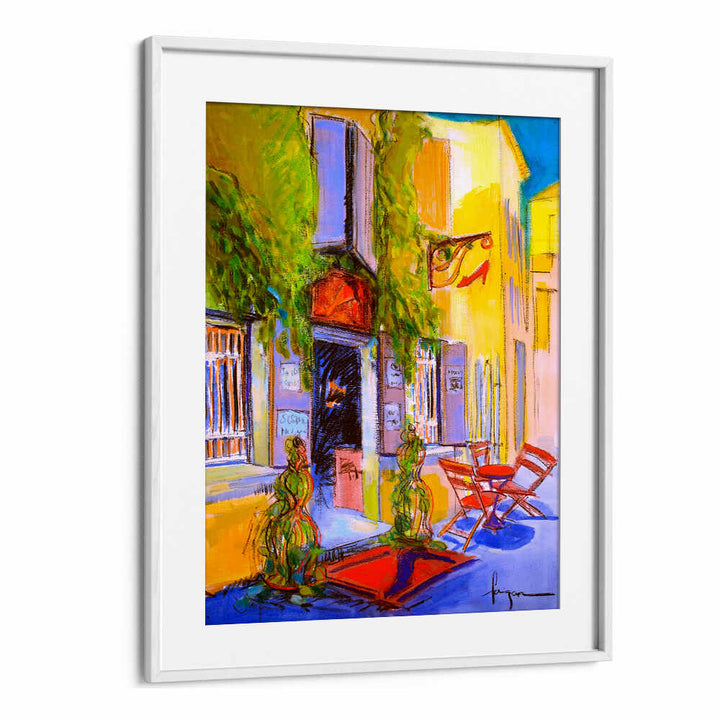 SUNNY COURTYARD CAFE , ABSTRACT PAINTINGS