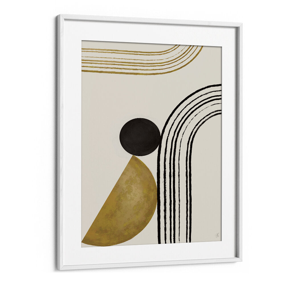 SCANDI GOLD ABSTRACT , GEOMETRIC ART PRINTS