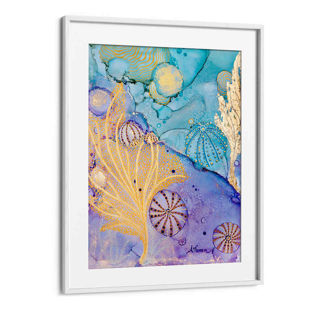 Vibrant SEA URCHIN HIDEAWAY, BEACH PAINTINGS showcasing coastal beauty, perfect for enhancing your home decor.