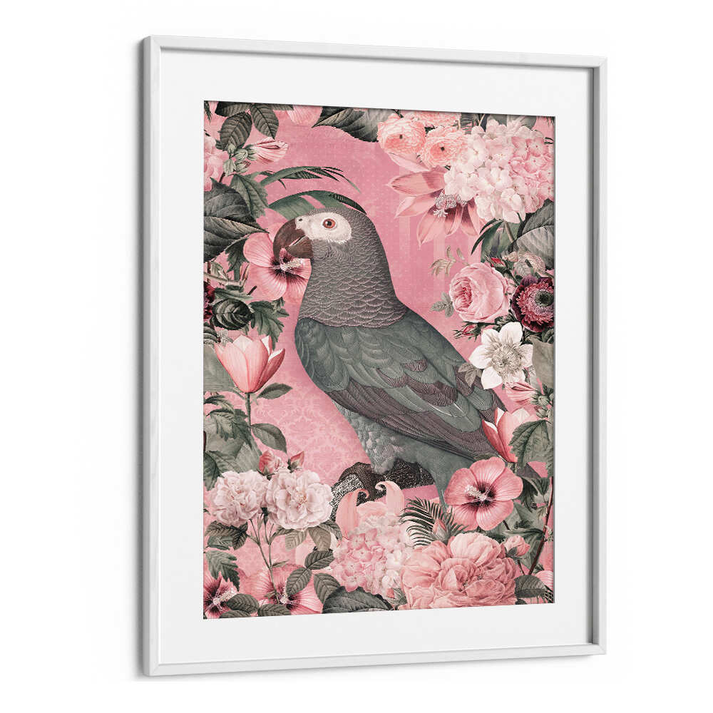 THE PARROTS PARADISE GARDEN I , ANIMAL PAINTINGS