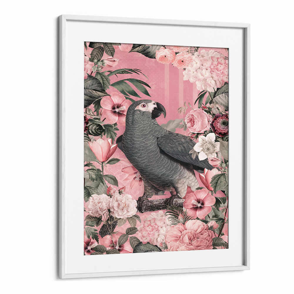 THE PARROTS PARADISE GARDEN II , ANIMAL PAINTINGS