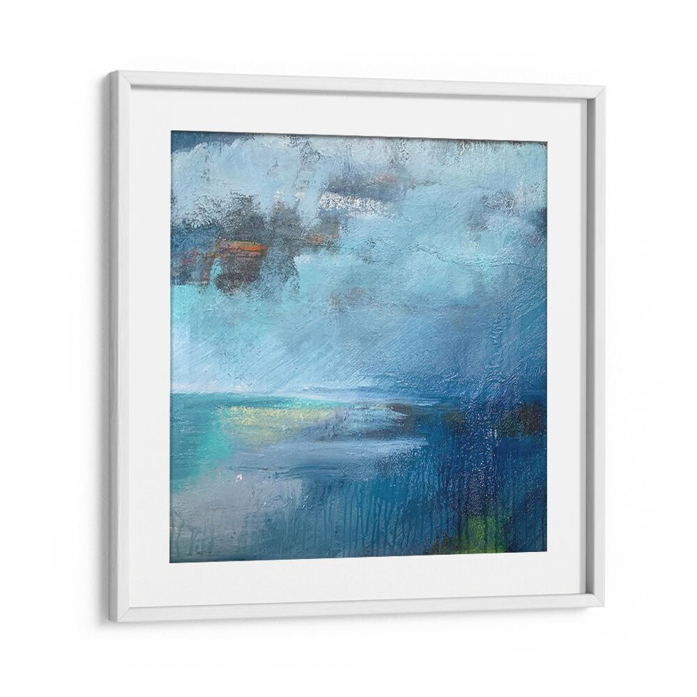 Serene TRANQUIL SEASCAPE PAINTING, an elegant addition to your space, showcasing calm waters and gentle waves.