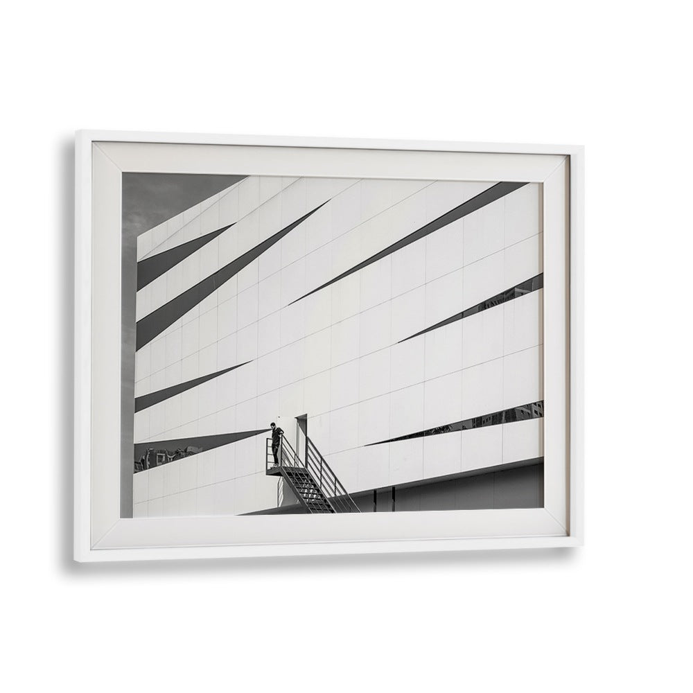 Urban scene captured in UNTITLED IX, PHOTOGRAPHY PRINTS, showcasing modern architecture and street life.