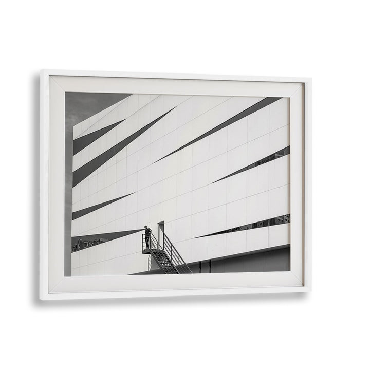 Urban scene captured in UNTITLED IX, PHOTOGRAPHY PRINTS, showcasing modern architecture and street life.