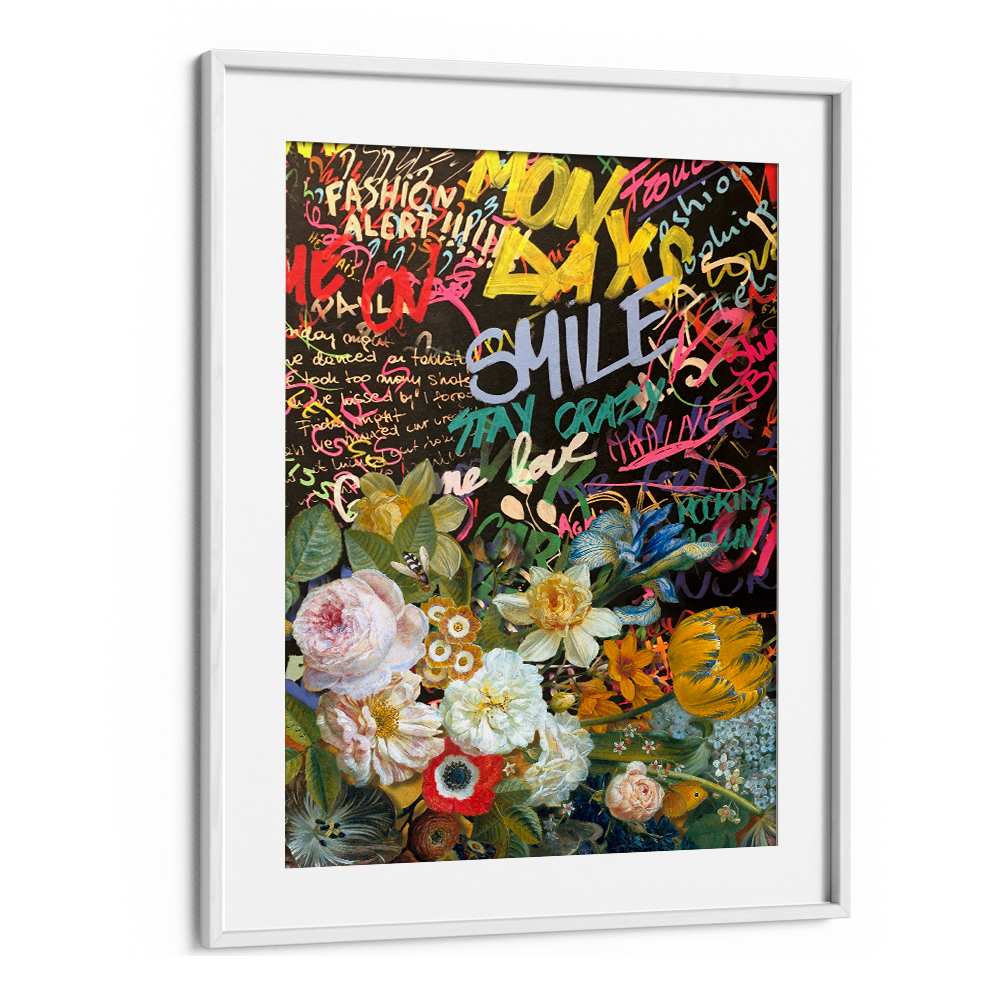 VIBRANT FLOWERS GRAFFITI