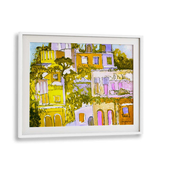 VIBRANT ROOFTOPS , LANDSCAPE PAINTINGS