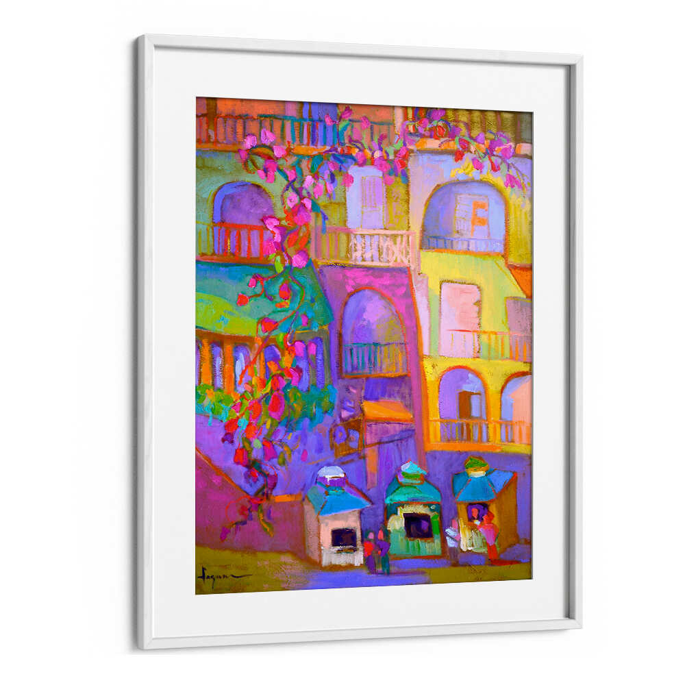 VIBRANT STREETSCAPE , ABSTRACT PAINTINGS