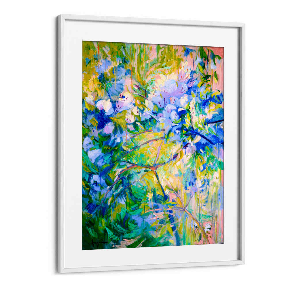 VIVID COLORS AND DELICATE PETALS II  , ABSTRACT PAINTINGS