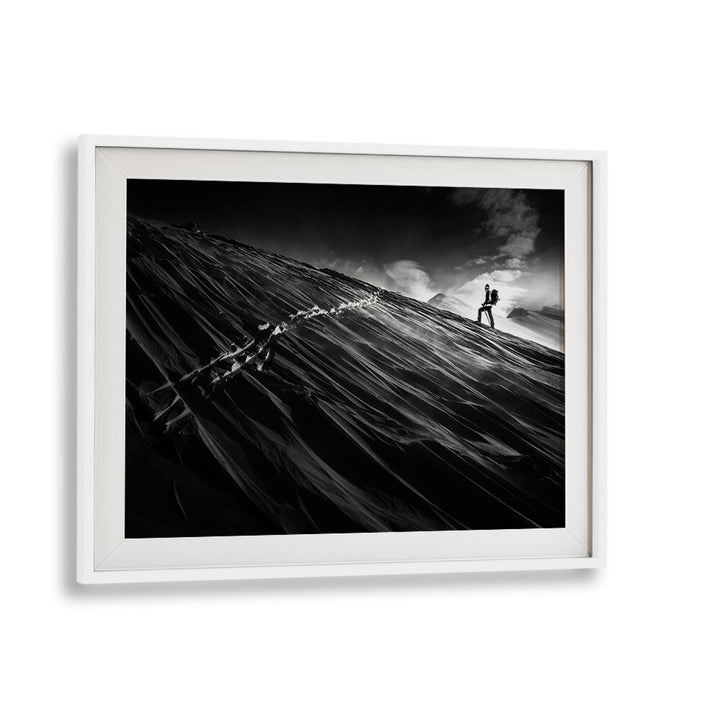 Stunning black and white art print showcasing adventure in "WHERE THE TRAIL END , PHOTOGRAPHY PRINTS". Perfect for explorers.