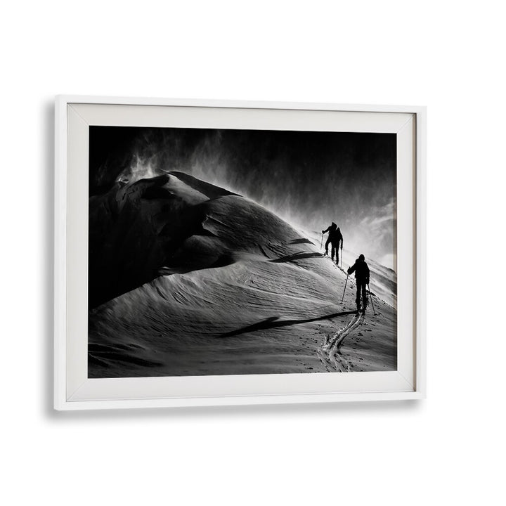 Explore the rugged beauty of WINDY MOUNTAIN, PHOTOGRAPHY PRINTS showcasing adventurers against dramatic landscapes.